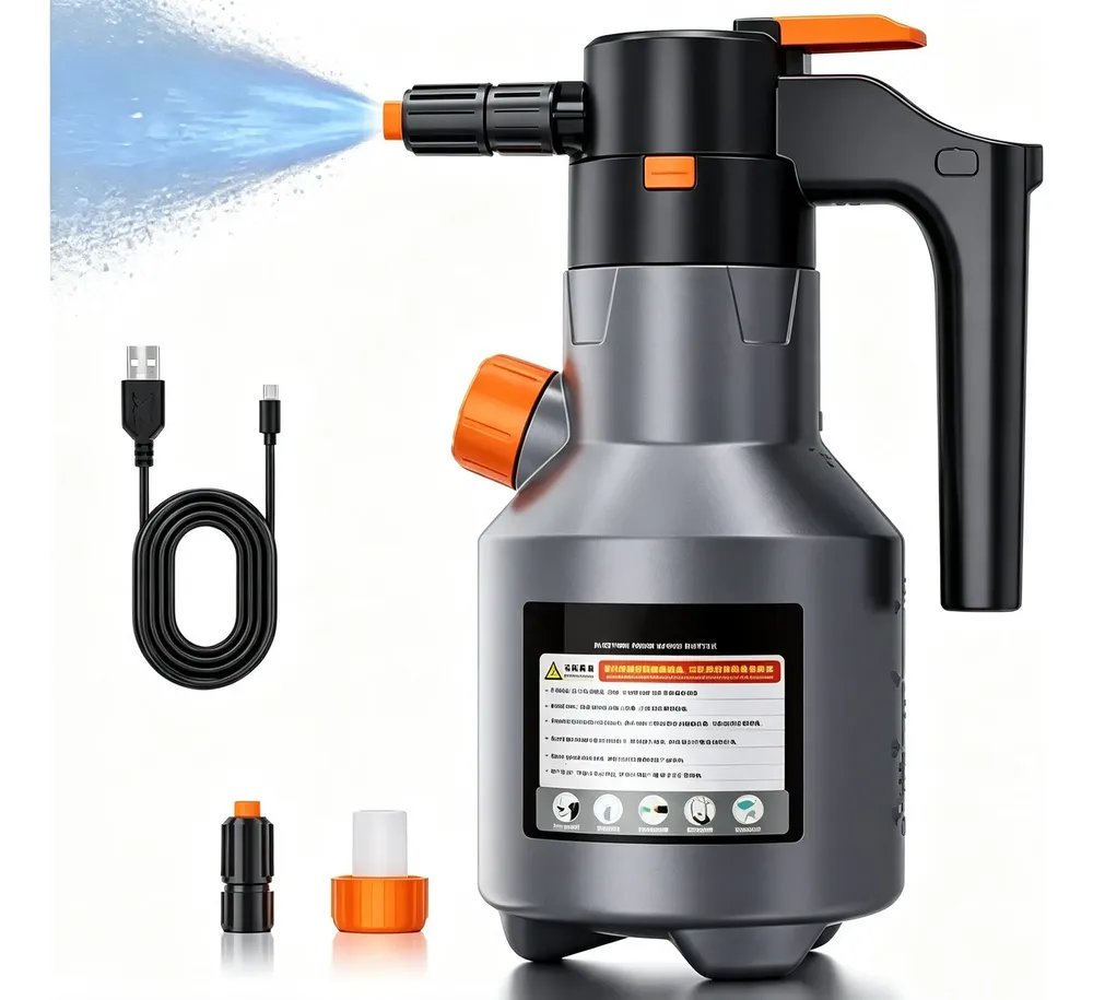 Pulverizador Elétrico Snow Foam 2l Alta Pressão Automotivo Cinza