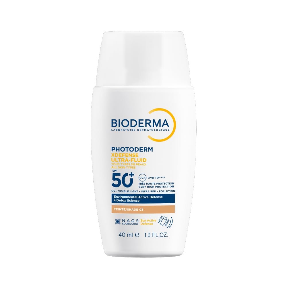 BIODERMA Protetor Solar Facial Ultrafluido Photoderm XDefense FPS 60 Médio Cor 3 40ml