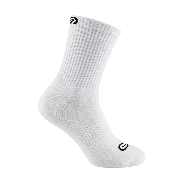 Meia Adulta de Corrida Cano Médio Comfort Mid (1 Par) Kalenji Branca