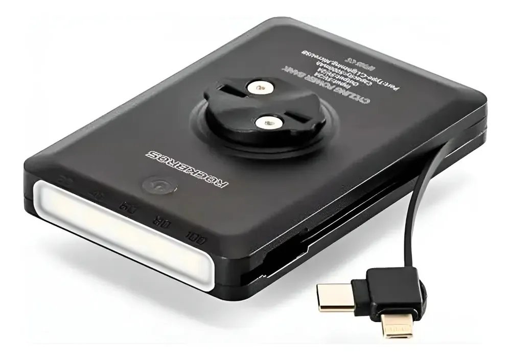 Luz Dianteira Rockbros Power Bank Suporte Ação Gps Preto