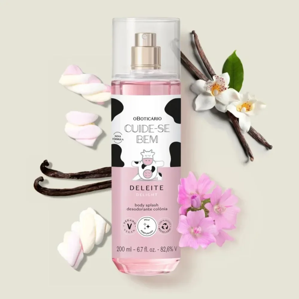 Body Splash Cuide-se Bem Deleite O Boticario 200ml