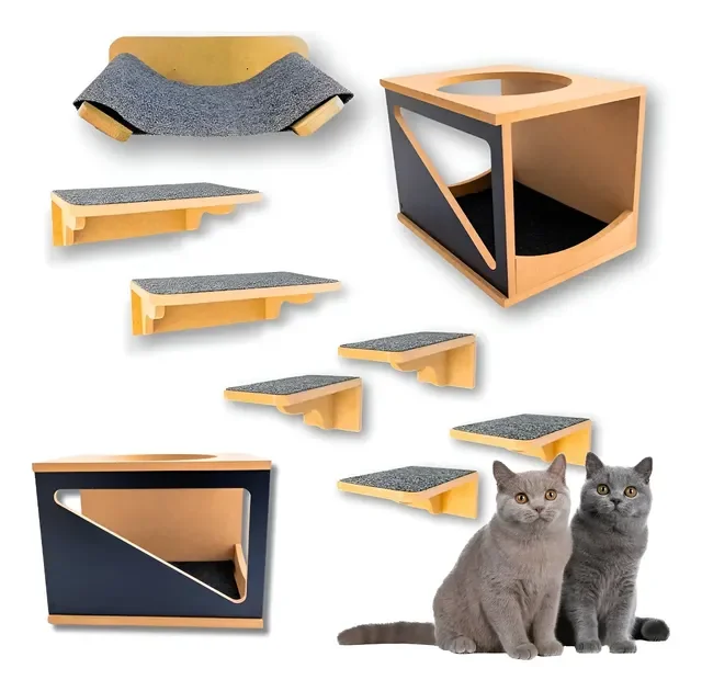 Playground Gato 9pçs Itens Parafusados Já Montado Hipotenusa