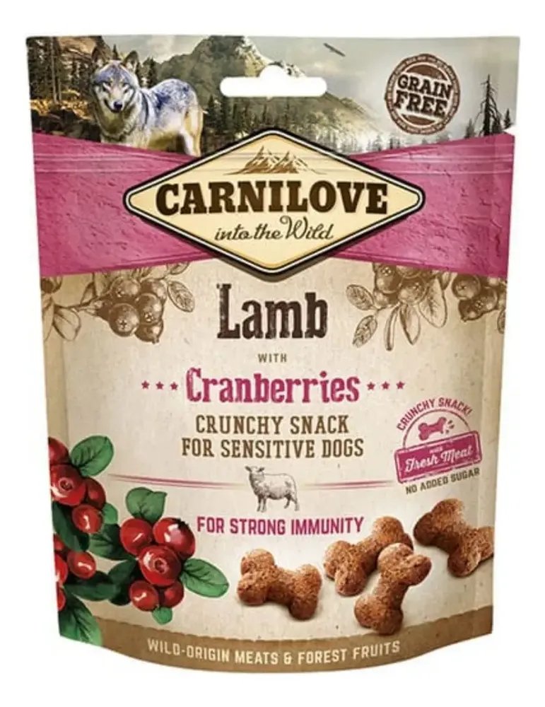 Carnilove Petisco Crocante Cordeiro E Cranberries Para Cães