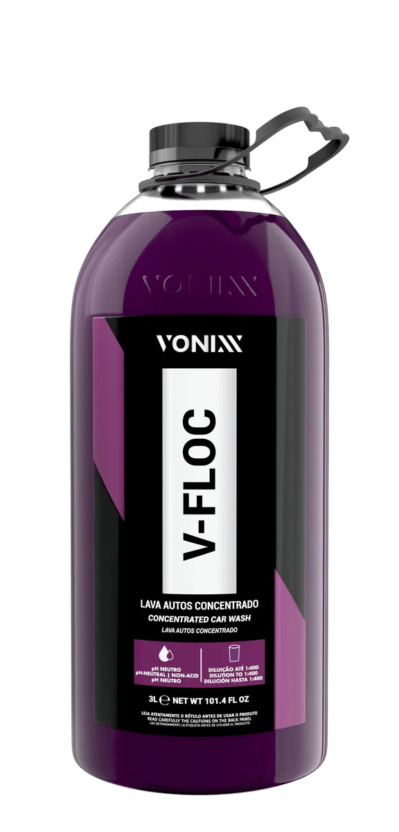 vonixx Shampoo Automotivo Concentrado 1:400 V-floc 3 Litros