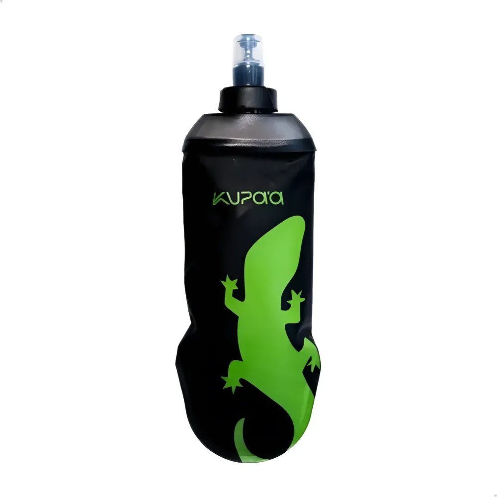 Garrafa Flexível Kupa'a Soft Flask 250ml Preto Leve Dobravel Preto