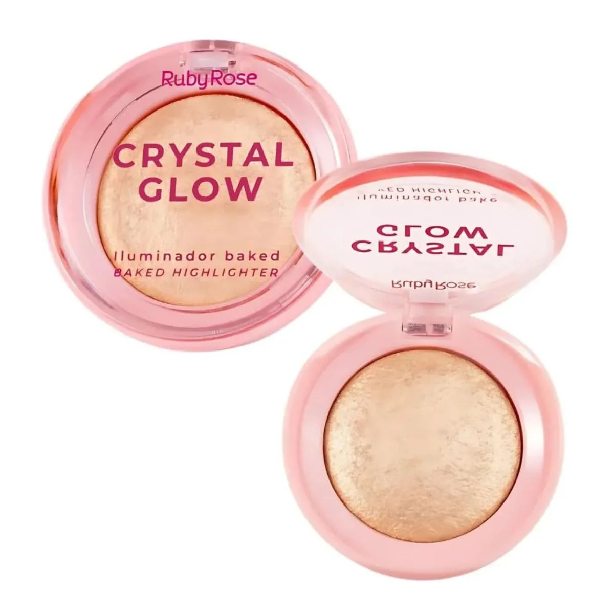 Crystal Glow Iluminador Baked Solar Flare Hbm7007 Ruby Rose