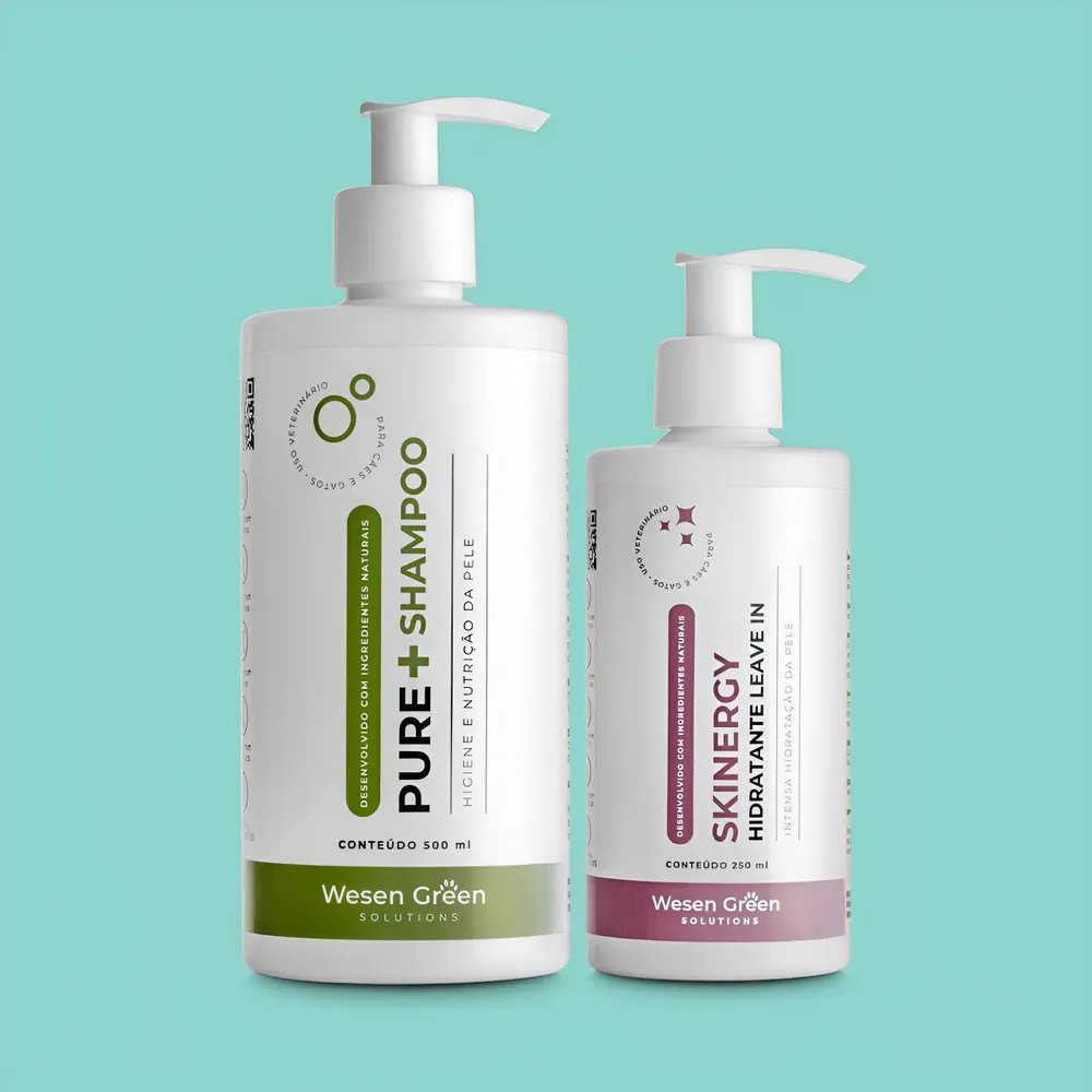 Combo Manutenção Completa Para Pets Shampoo E Hidratante Limão Siciliano
