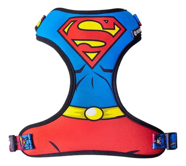 Coleira Peitoral Para Cães Freefaro Air Superman Licenciado