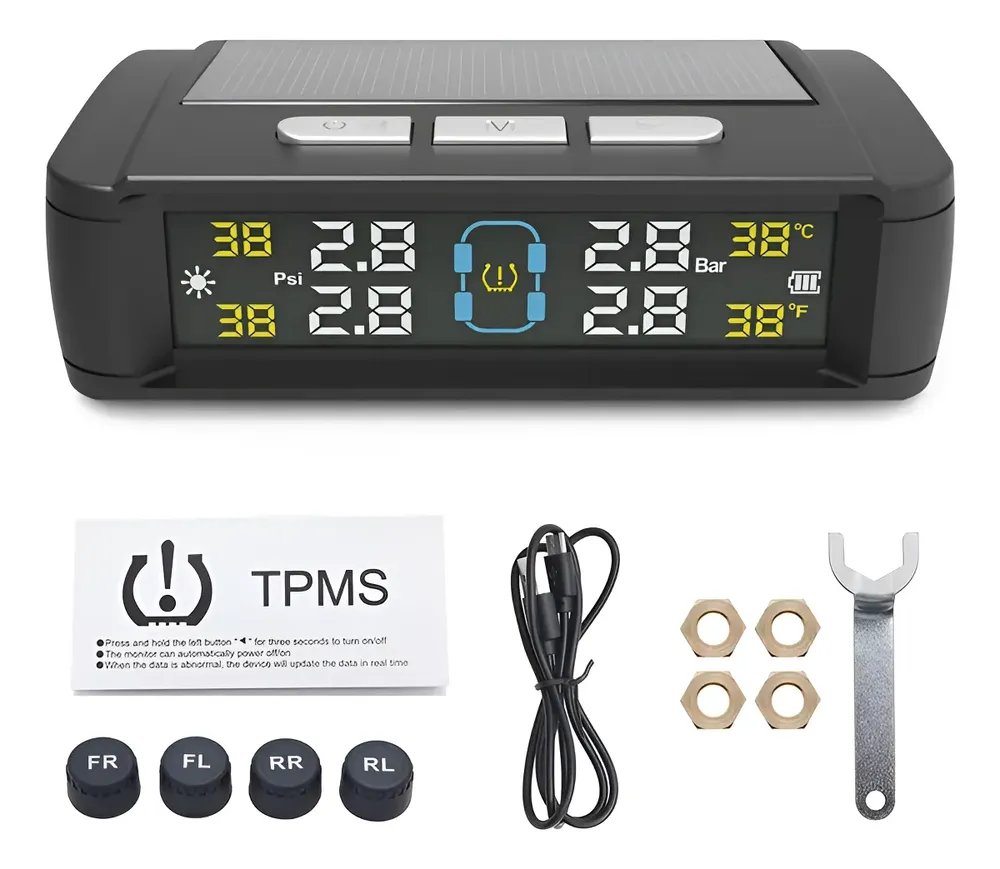 Sensor De Pressão Dos Pneus Sistema De Sensor Externo Alarme