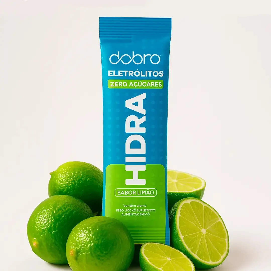 Hidra Eletrolitos Dobro Caixa Com 10 Sachês De 7g Sabor Limão