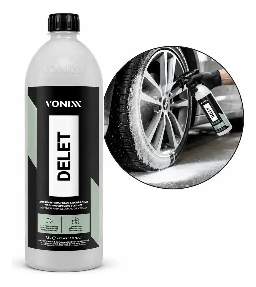 Delet Vonixx Limpador Para Pneus E Borrachas 1,5L