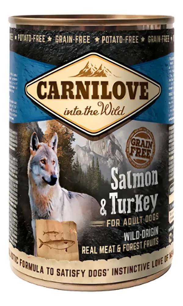 Patê Carnilove Para Cães Adultos Sabor Salmão e Peru 400g
