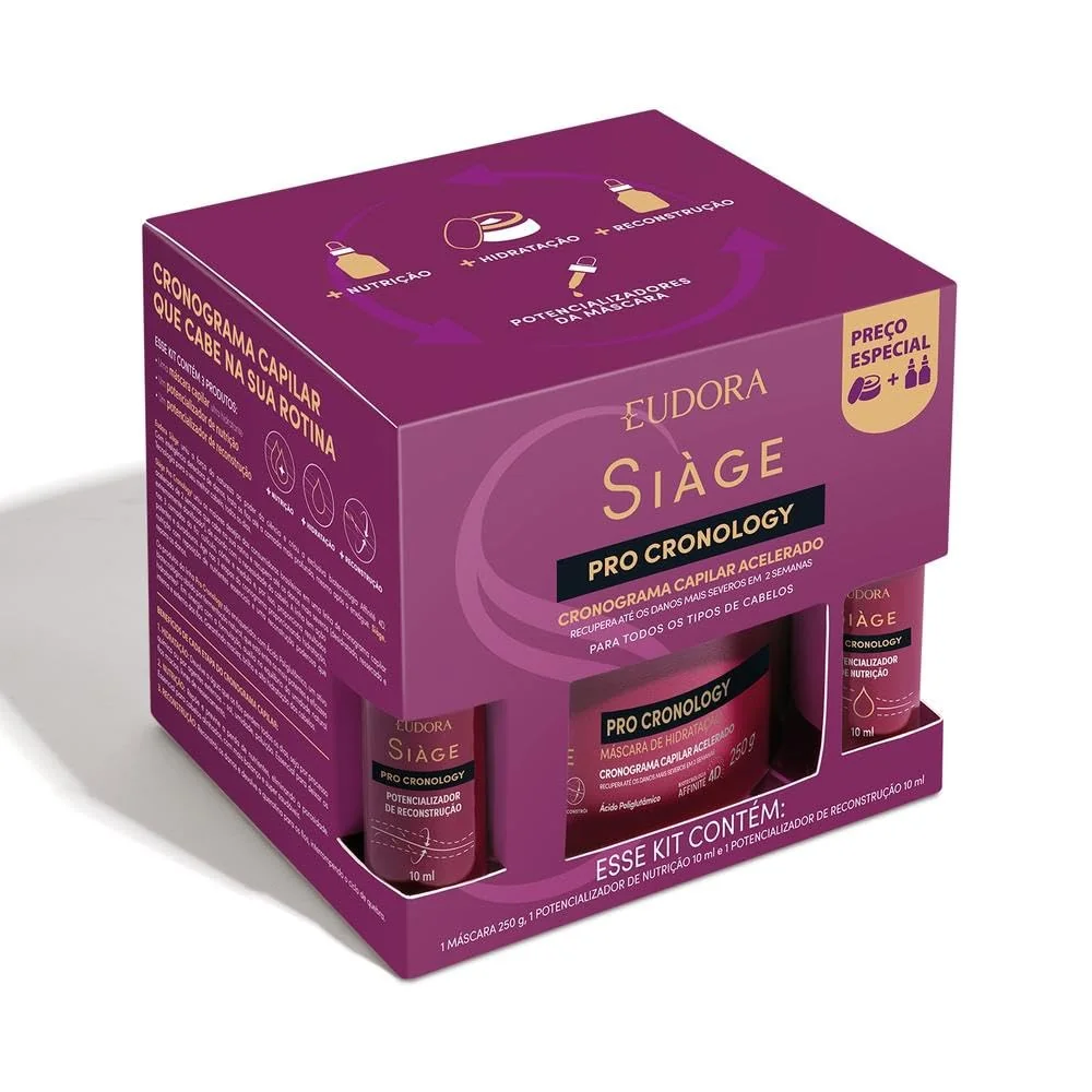 Eudora Siàge Pro Cronology Kit Cronograma Capilar Acelerado
