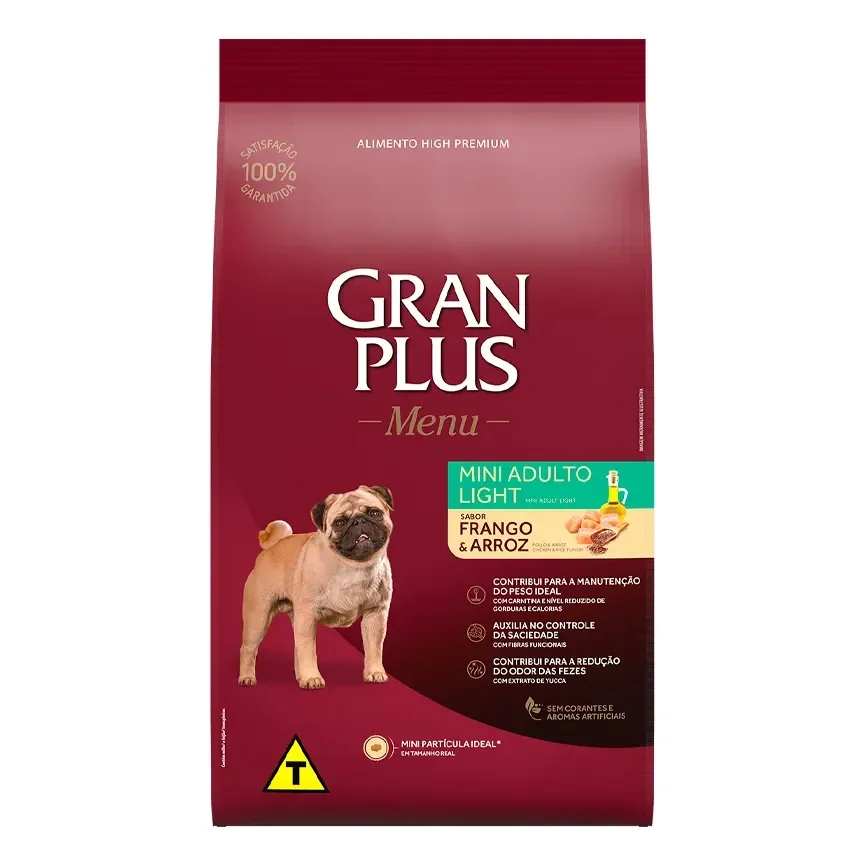 Ração Granplus Menu Light Cães Adultos Pequeno Frango 10,1kg