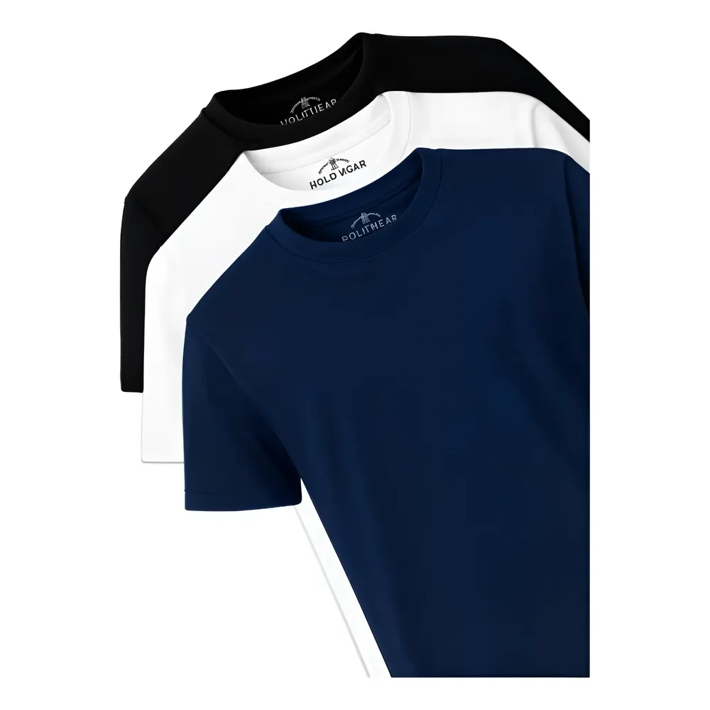 Kit 3 Camisetas Masculinas Polo Wear Sortido 1 G Lisa
