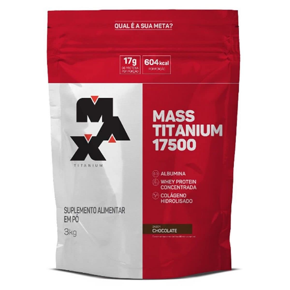 Hipercalórico Mass Titanium Refil 3kg Chocolate Max Titanium