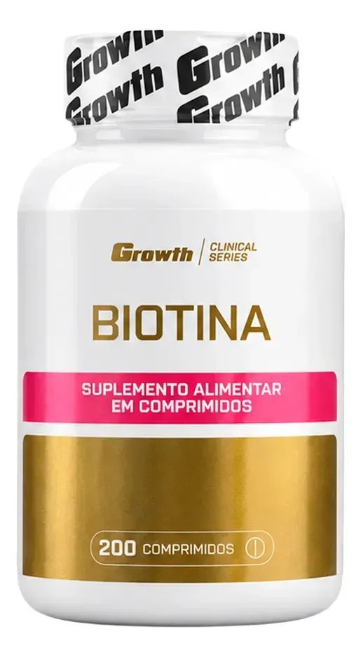 Biotina 200 Comprimidos Growth Supplements Natural