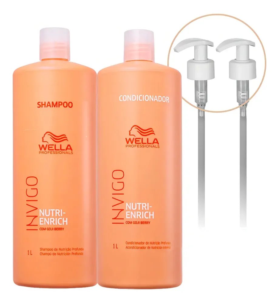 Kit Wella Invigo Nutri Enrich Shampoo e Condicionador 2 L