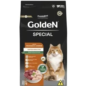 Ração Golden Special para Gatos Adultos Sabor Frango e Carne 10,1 kg