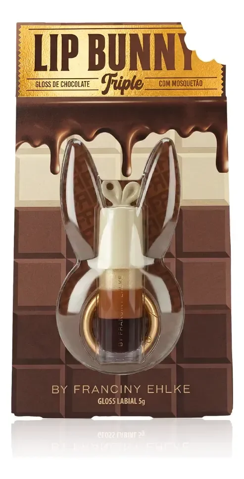 Gloss Labial Lip Bunny Triple - Fran By Franciny Ehlke Marrom