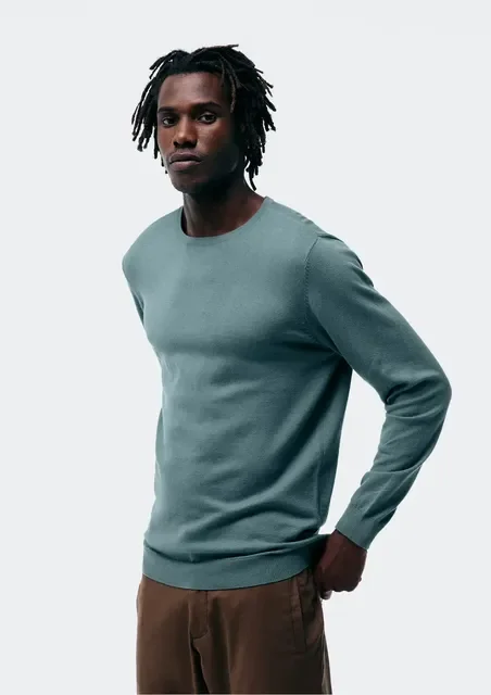 Blusão Masculino Básico Em Tricô De Algodão Hering