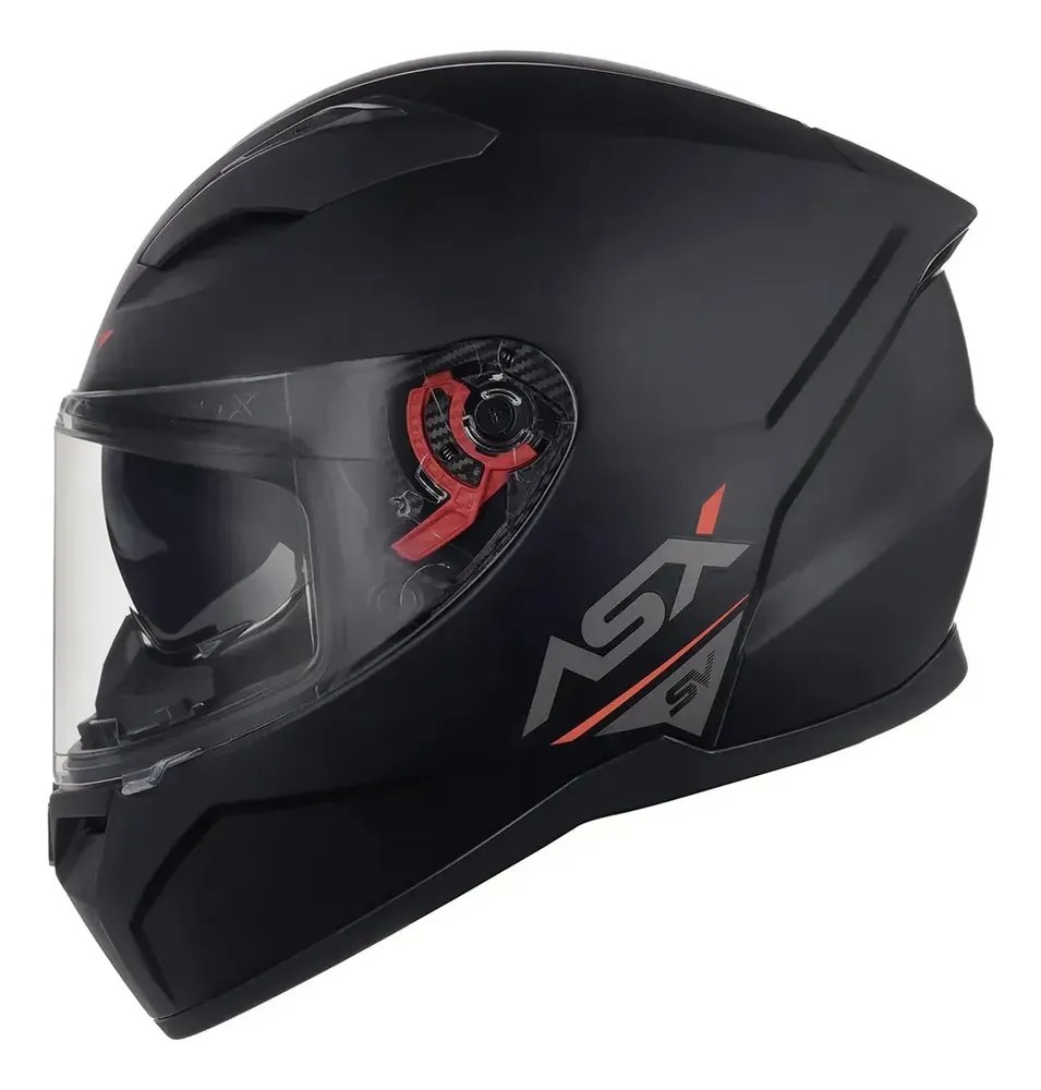 Capacete Moto Asx City Solid Sv Visor Solar Cor Preto Grafite Fosco Tamanho Do Capacete 58