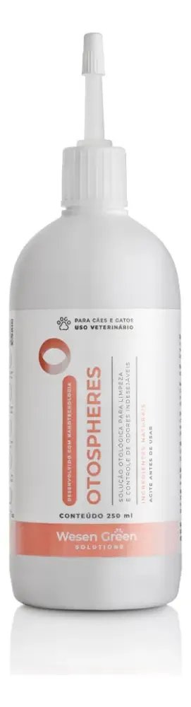 Otospheres Solução Otológica Wesen Green 250ml Cães E Gatos