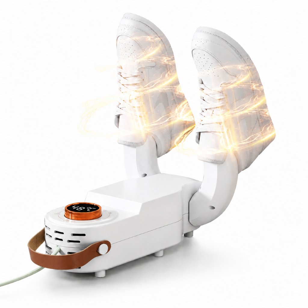 Secador de Sapatos Tênis Elétrico Dobrável com Timer 110V/220V 150W Esterelizador Anti Odor