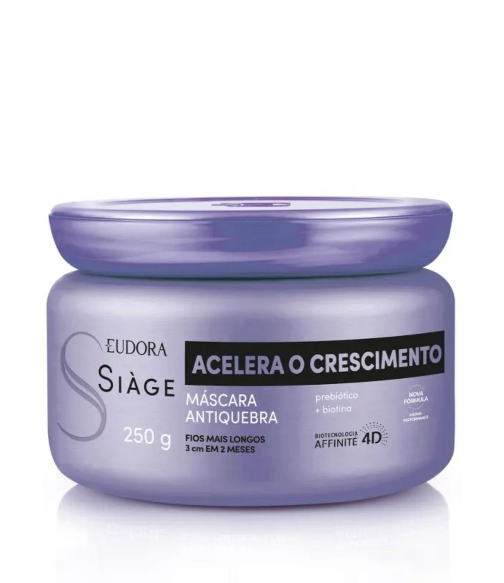 SIAGE MASCARA CAPILAR ACELERA O CRESCIMENTO 250g RPCK, Eudora Siàge