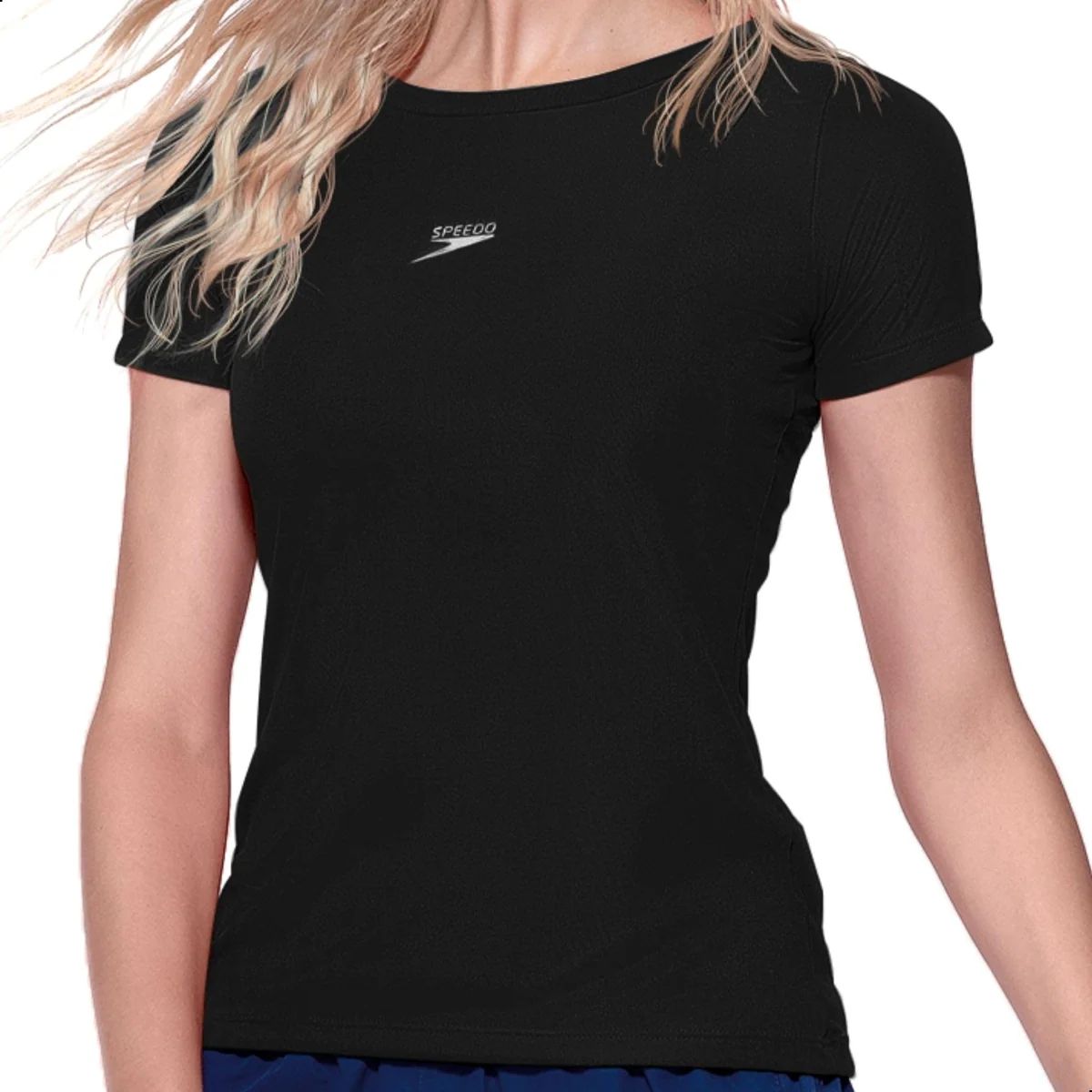Camiseta Feminina Speedo Slim Academia Treino Sport Fitness