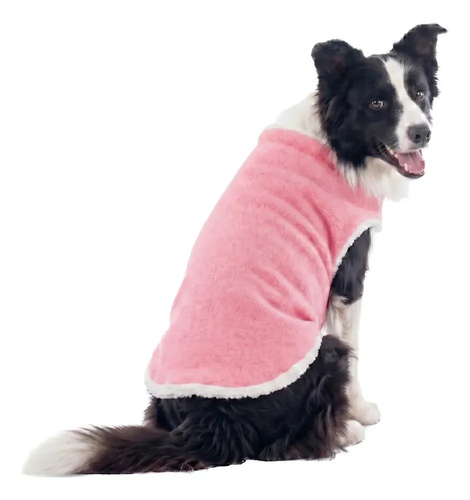Roupa De Frio Para Cachorro Roupinha Pet Inverno Blusa Cães Rosa