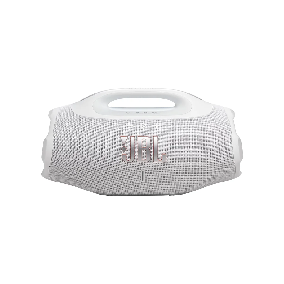 Caixa de Som JBL Boombox 4 Bluetooth, Branca | Som JBL Pro, AI Sound Boost, Graves Personalizáveis, Bateria de até 34h, IP68, Áudio Lossless