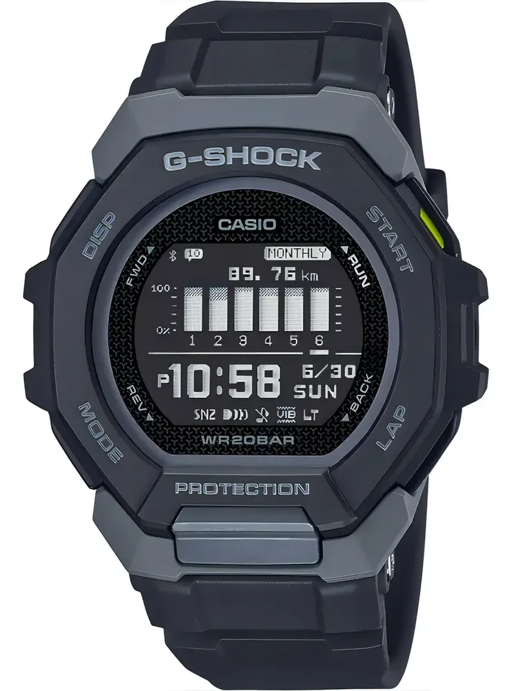Relogio Casio G-shock Gbd-300 G-squad Preto Cinza