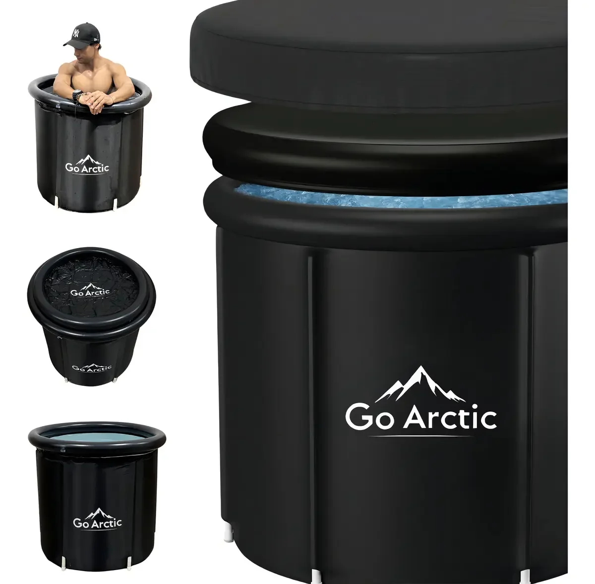 Banheira De Gelo Recovery Atleta Pro Portátil 300l Goarctic Preto