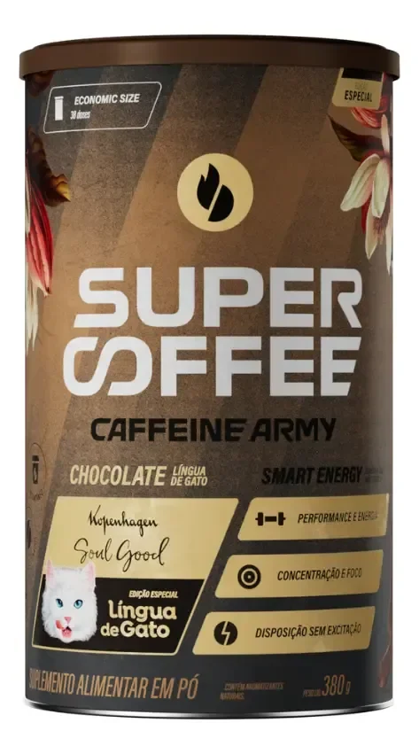 SuperCoffee Língua de Gato 380g Caffeine Army
