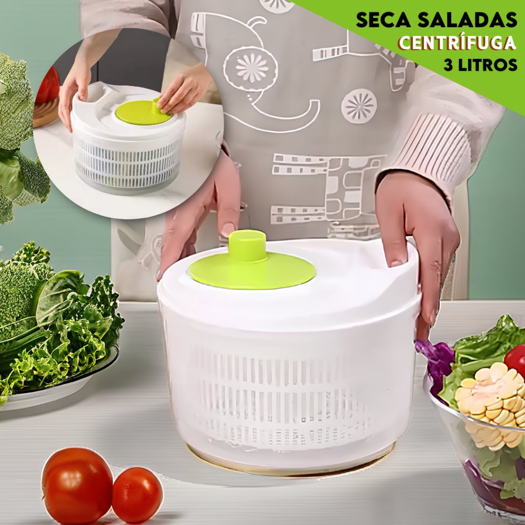 Centrífuga De Salada Secador Manual - Nosso Lar