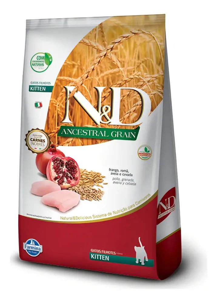 Ração Farmina N&d Ancestral Gato Filhote Frango E Romã 7,5kg