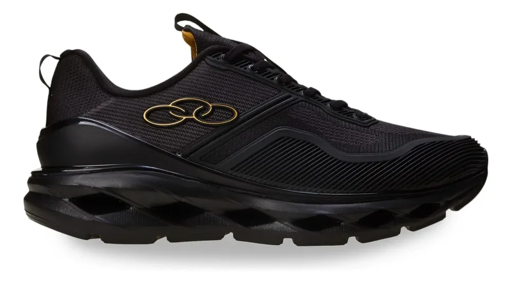 Tênis Olympikus Masculino Gama Preto/preto Liso 42 Br