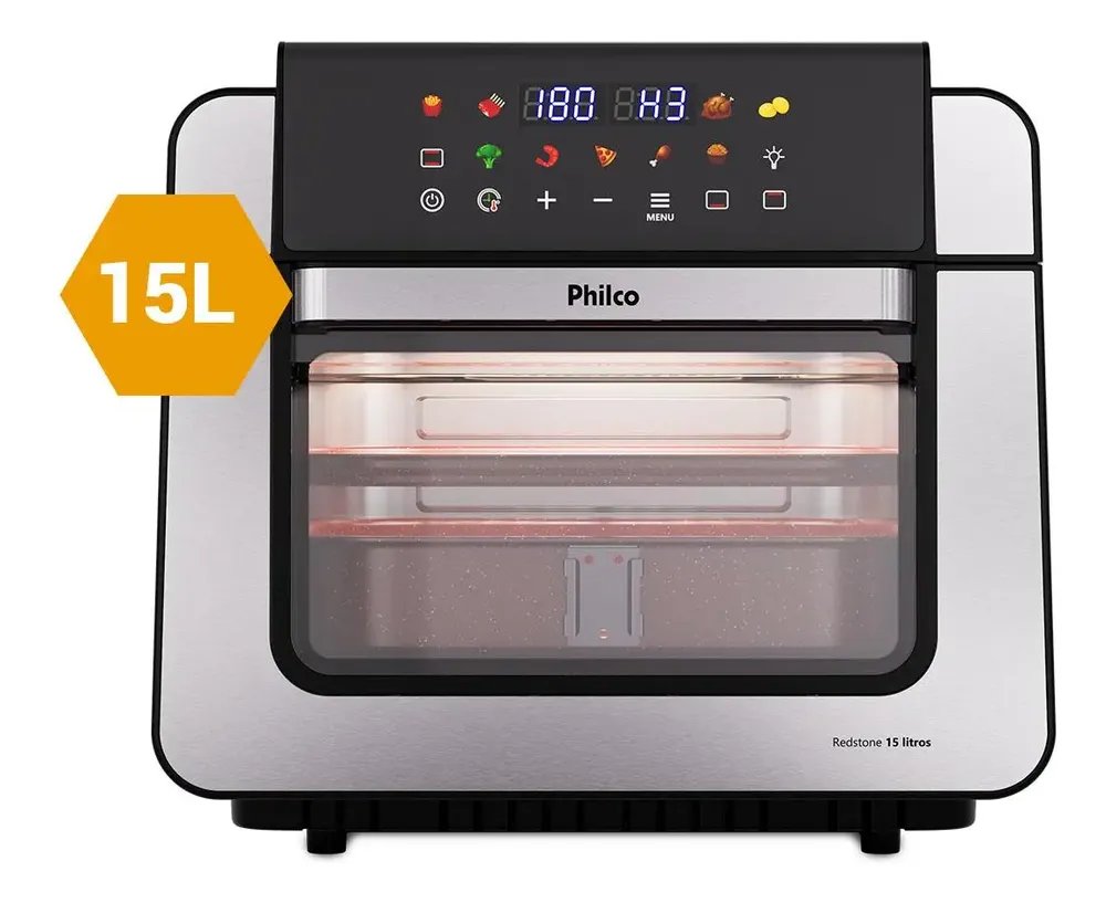 Air Fryer Oven Paf15b 15l Dupla Resistência Philco Preto