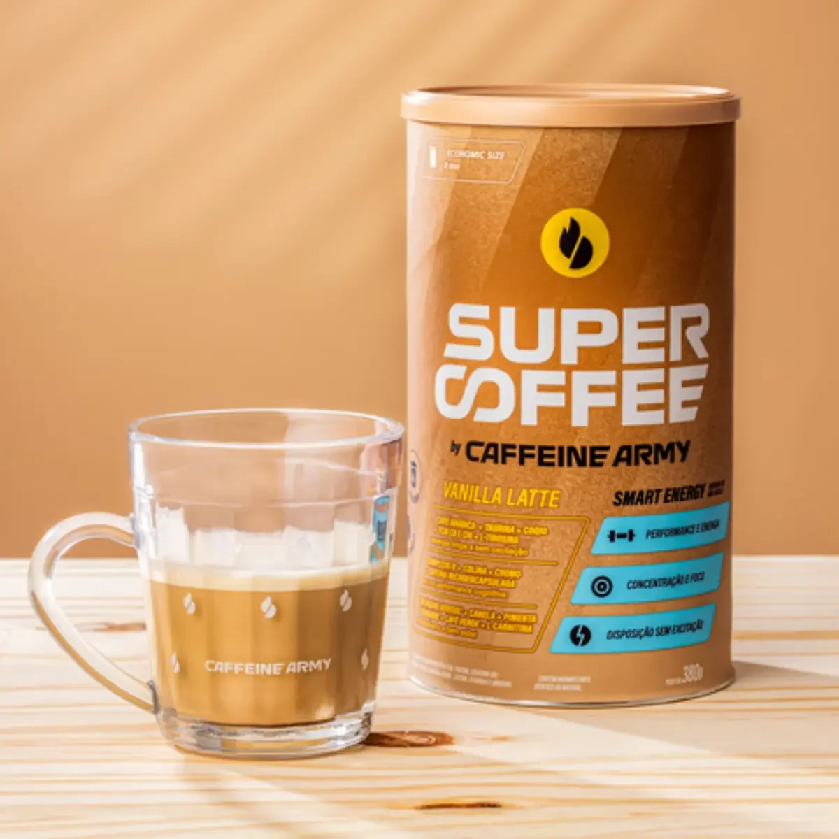 Supercoffee Vanilla Latte - Economic Size (380g) - Caffeine Army Baunilha