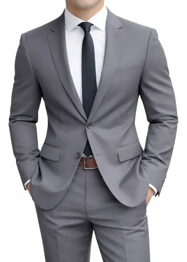 Ternos Italiano Slim, Promoção Imperdível Todas As Cores Cinza-escuro 50 / Calça 44