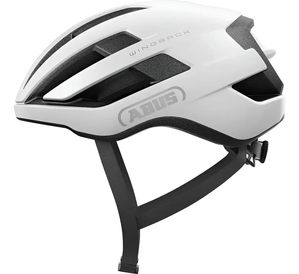 Capacete Ciclismo Abus Wingback M Branco 54-58cm Ventilado Aero