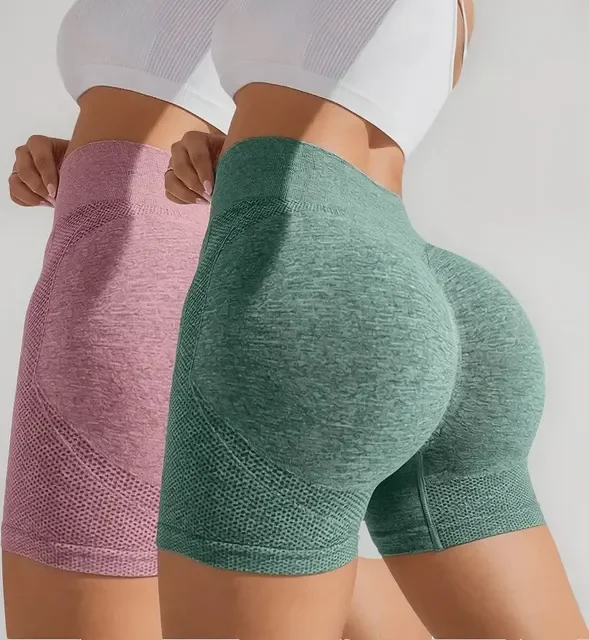 Kit 2 Shorts Fitness Empina Bumbum Confortável Para Academia