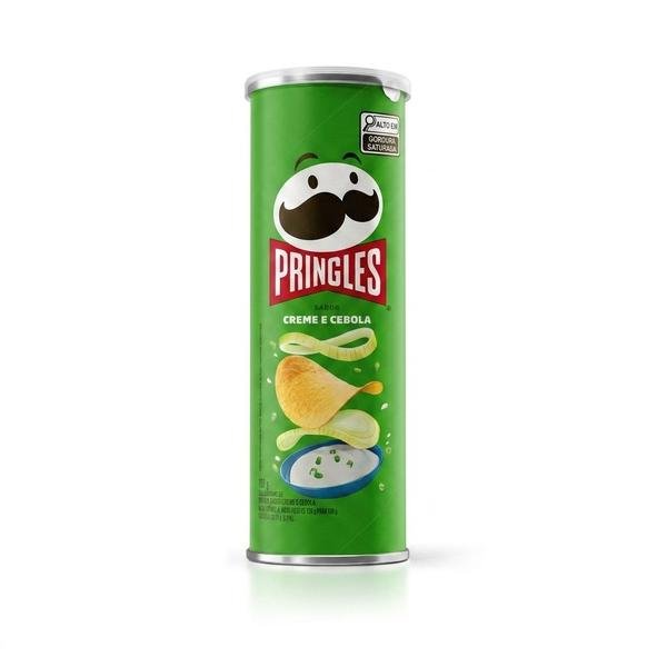 Batata Pringles Cebola e Creme 109g Snack Crocante em Tubo