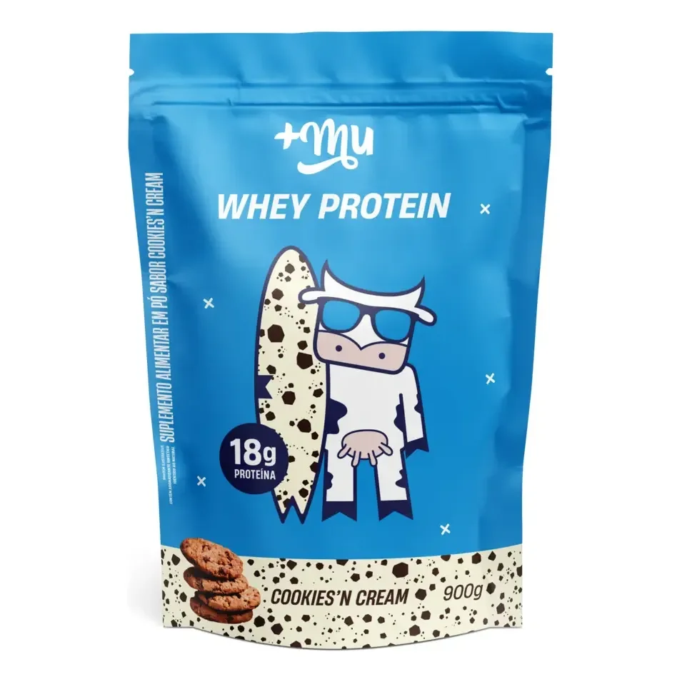 Whey Protein +mu Performance Cookies N' Cream 900g Biscoitos Com Creme