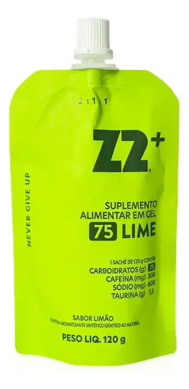 Energy Gel Z2+ Lime Flask 120g (75carb) Lime
