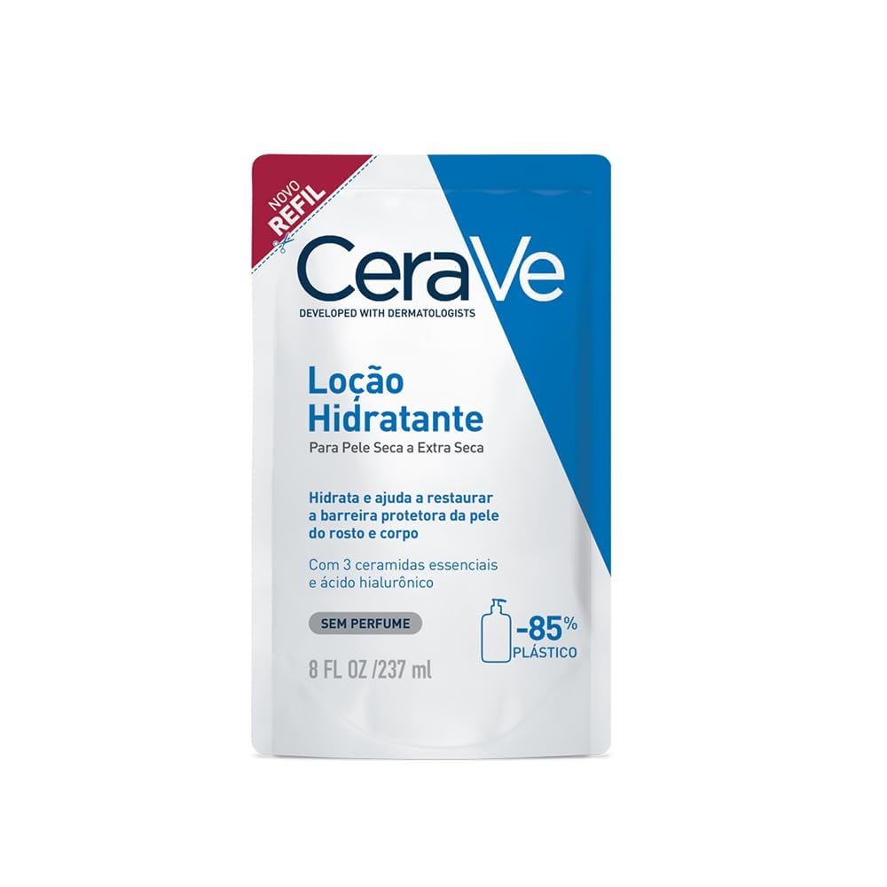 CeraVe, Loção Hidratante Corporal, com textura Fluida e Ácido Hialurônico
