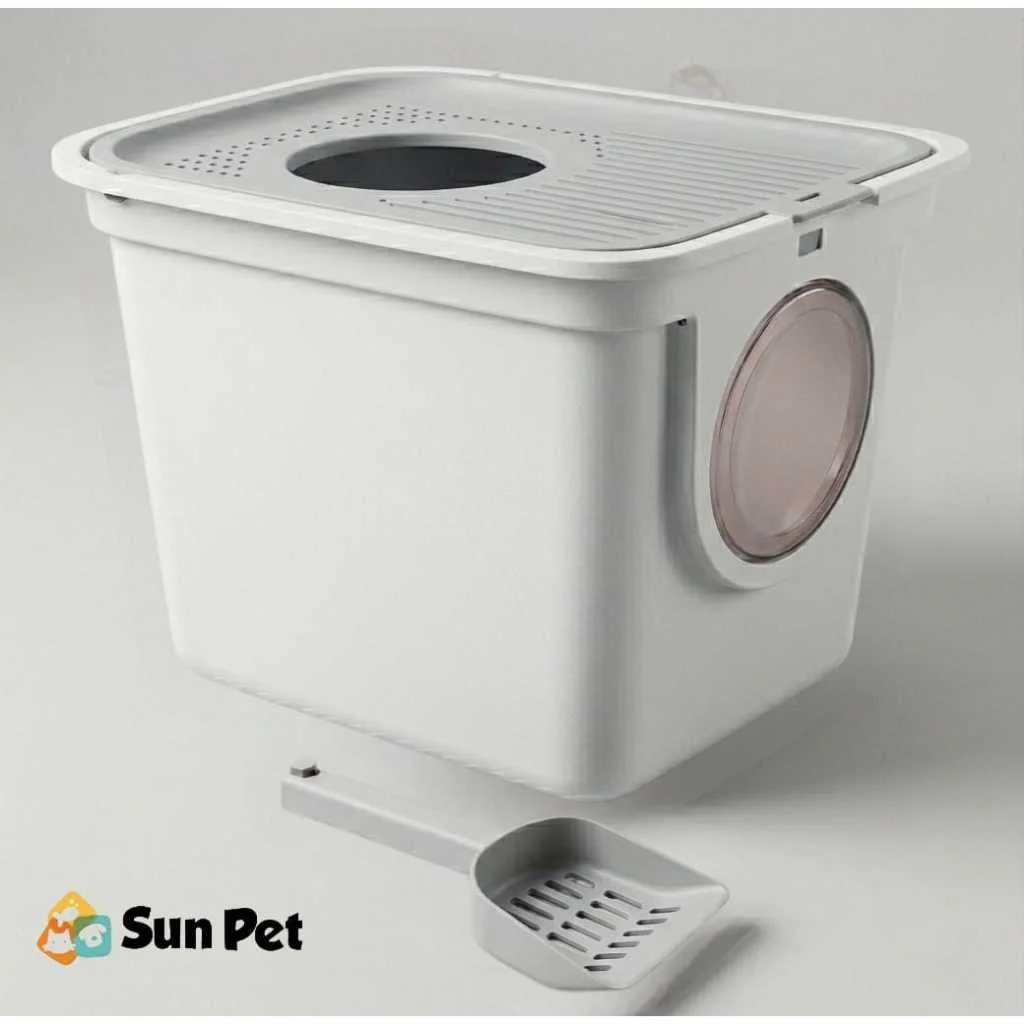 Caixa de Areia para Gato Banheiro Chalesco Toilet Plus Grande Gatos