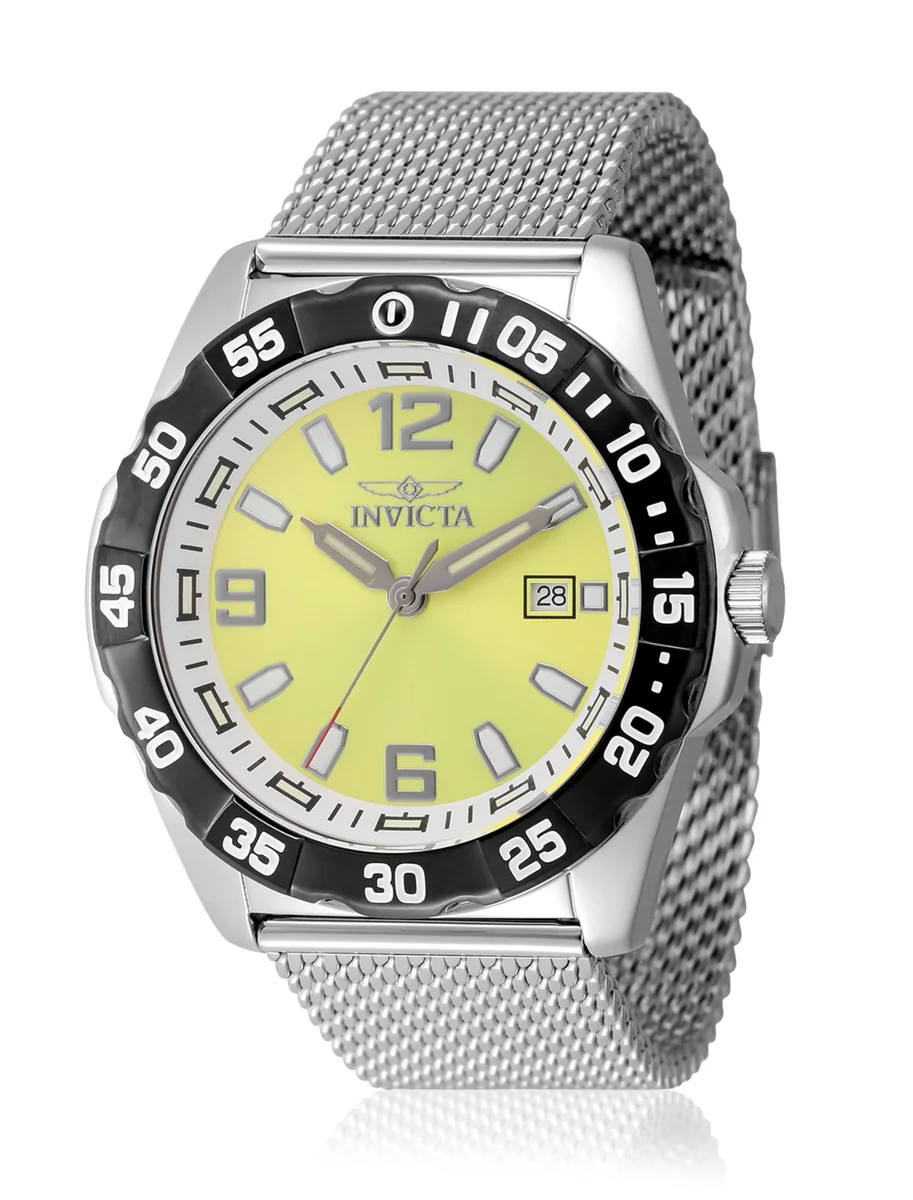 INVICTA Coalition Forces Masculino 45 mm Aço Inoxidável Preto + Mostrador Branco Aço Quartzo VJ42