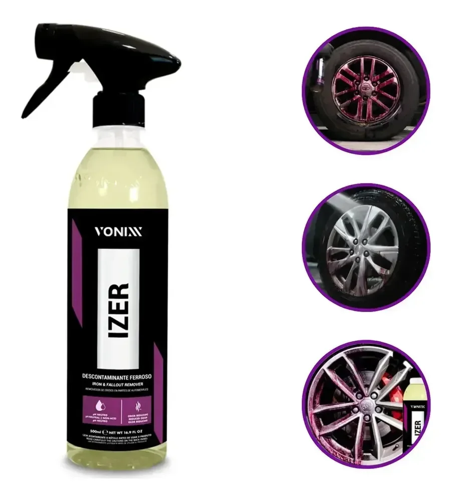 Limpa Roda Automotiva IZER Descontaminante Ferroso Vonixx